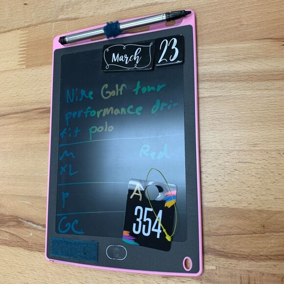 Nike Golf Shirt Men XL Extra Large Red Tour Performance Moisture Wicking Polo - Picture 11 of 12